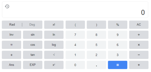 Easy Google calculator