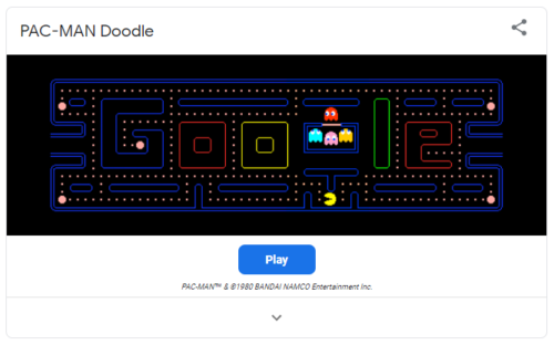 Pac-Man - Google game